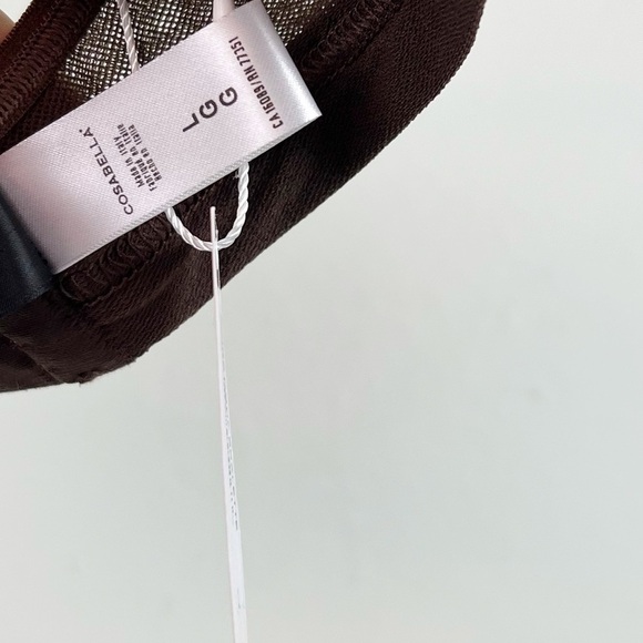 NWT Cosabella Soire Confidence Triangle Mesh Bralette in Uno Brown - Picture 6 of 6